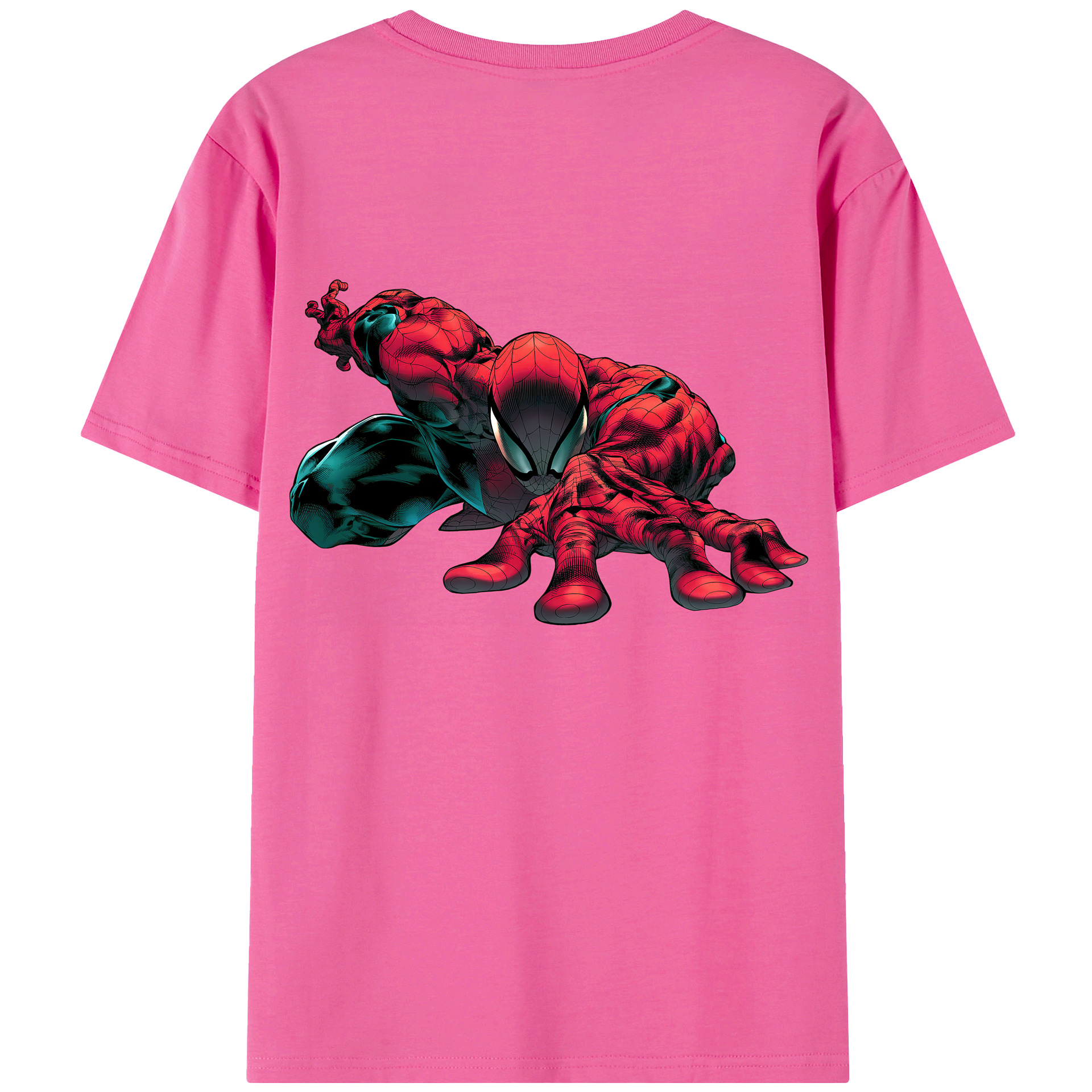 （画像用） Spider Man スパイダーマン レディース半袖Tシャツ(バックプリント)